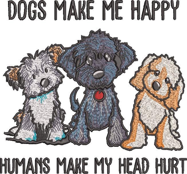 Dogs Make Me Happy Quote Dogs Make Me Happy Quote