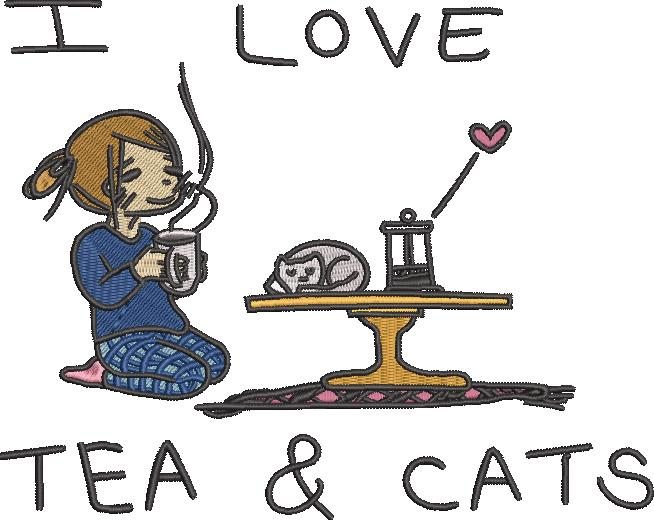 I Love Tea And Cats I Love Tea And Cats