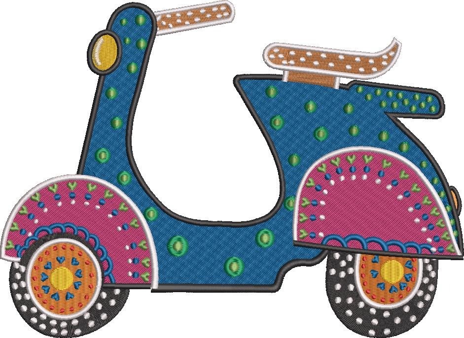 Cute Colorful Scooter