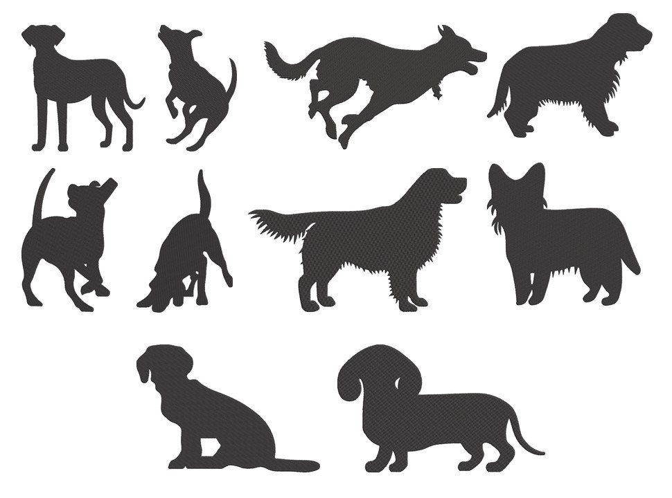 Dog Silhouette Pack 5 Dog Silhouette Pack 5