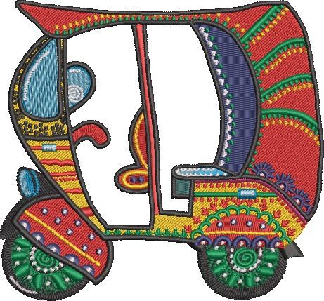 Colorful Rikshaw Art Colorful Rikshaw Art