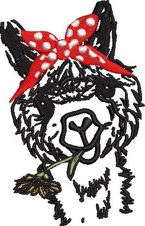 Cute Bandana Llama Cute Bandana Llama