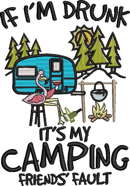 Camping Friends Flamingo Quote Camping Friends Flamingo Quote