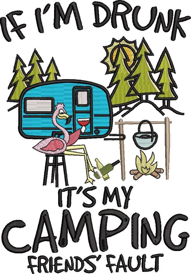 Camping Friends Flamingo Quote Camping Friends Flamingo Quote