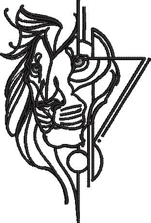 Beautiful Lion Head Outline Beautiful Lion Head Outline
