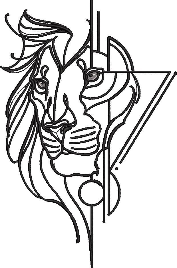 Beautiful Lion Head Outline Beautiful Lion Head Outline