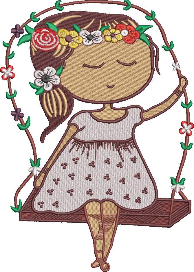 Baby Girl in a Flower Crown Baby Girl in a Flower Crown