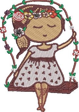 Baby Girl in a Flower Crown Baby Girl in a Flower Crown