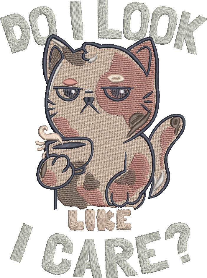 Do I Look Like I Care Cat Quote Do I Look Like I Care Cat Quote