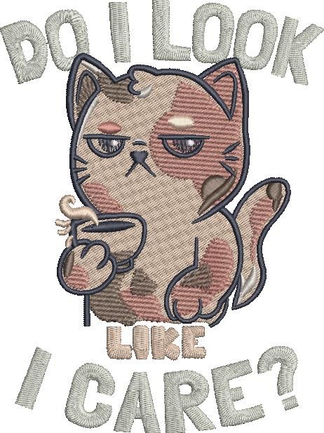 Do I Look Like I Care Cat Quote Do I Look Like I Care Cat Quote