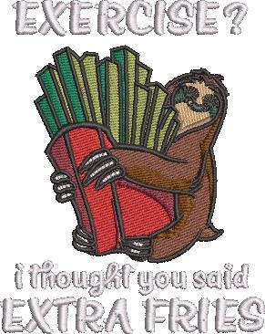 Extra Fries Funny Sloth Extra Fries Funny Sloth