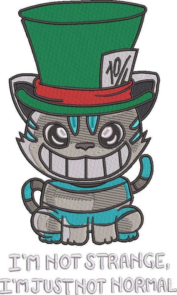 I'm Not Strange Cat Quote