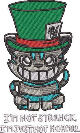 I'm Not Strange Cat Quote