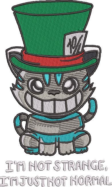 I'm Not Strange Cat Quote