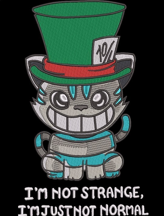 I'm Not Strange Cat Quote