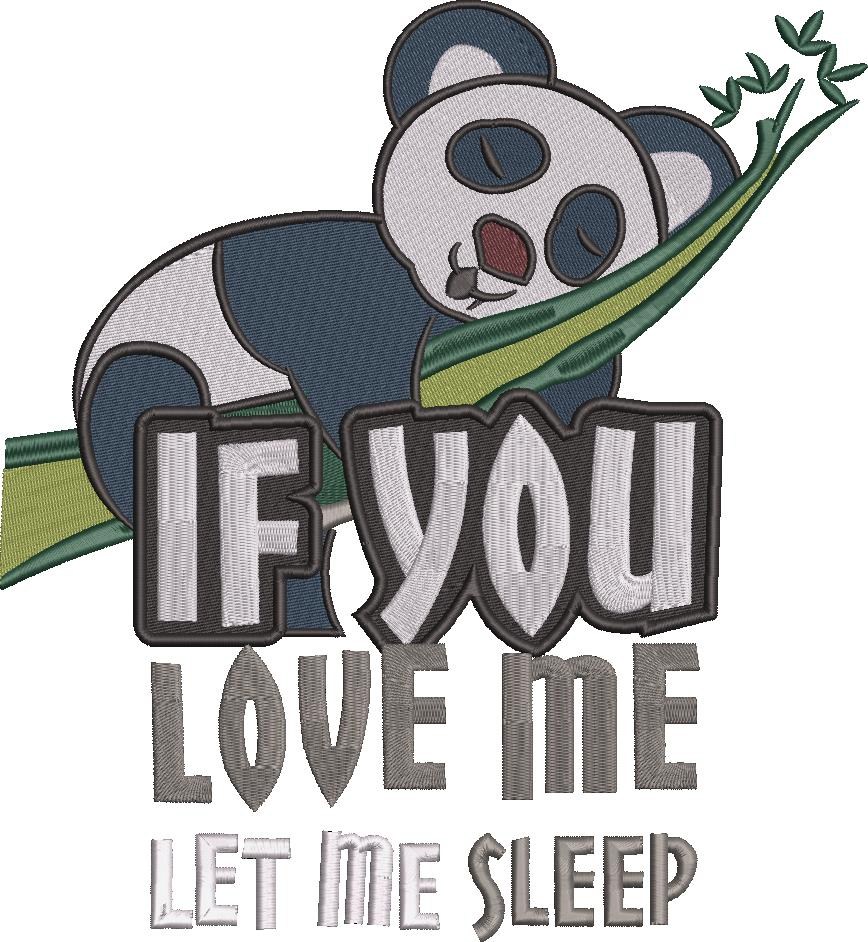 Let Me Sleep Panda Quote