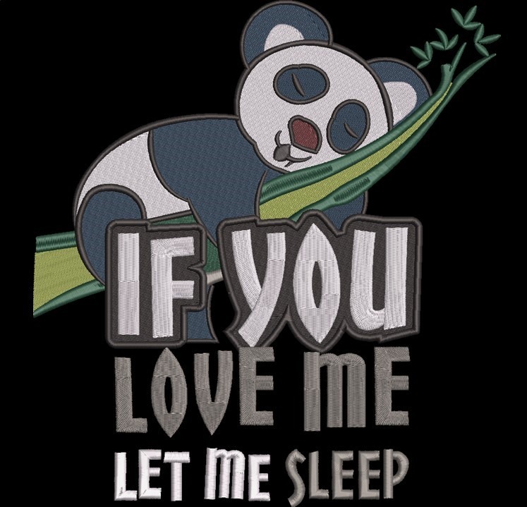 Let Me Sleep Panda Quote