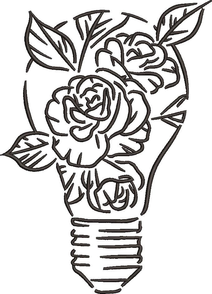 Roses in Lightbulb Roses in Lightbulb