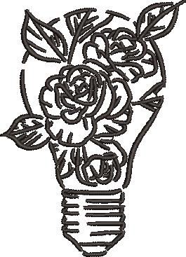Roses in Lightbulb Roses in Lightbulb