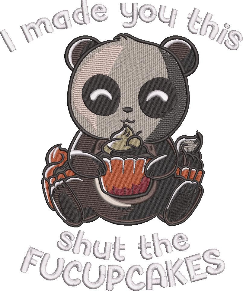 Shut the Fucupcakes Funny Panda Quote Shut the Fucupcakes Funny Panda Quote