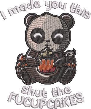 Shut the Fucupcakes Funny Panda Quote Shut the Fucupcakes Funny Panda Quote