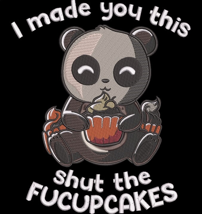 Shut the Fucupcakes Funny Panda Quote Shut the Fucupcakes Funny Panda Quote