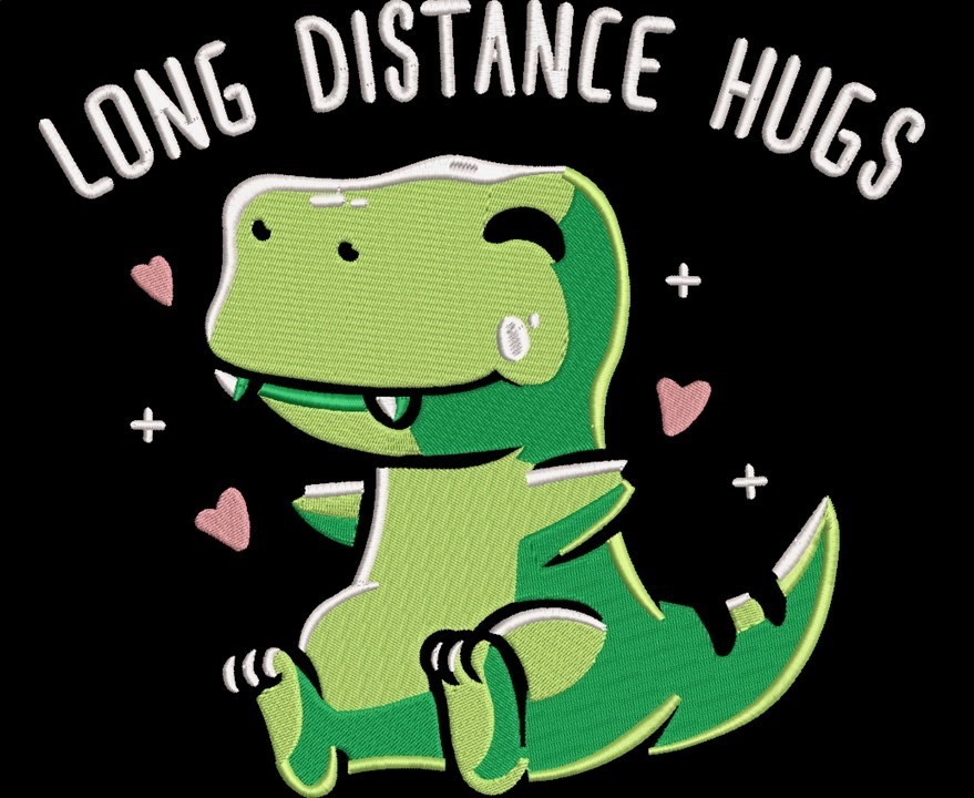 Long Distance Dino Hugs Long Distance Dino Hugs