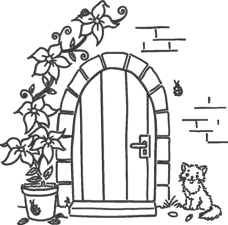 Floral Door