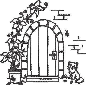 Floral Door