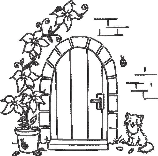 Floral Door