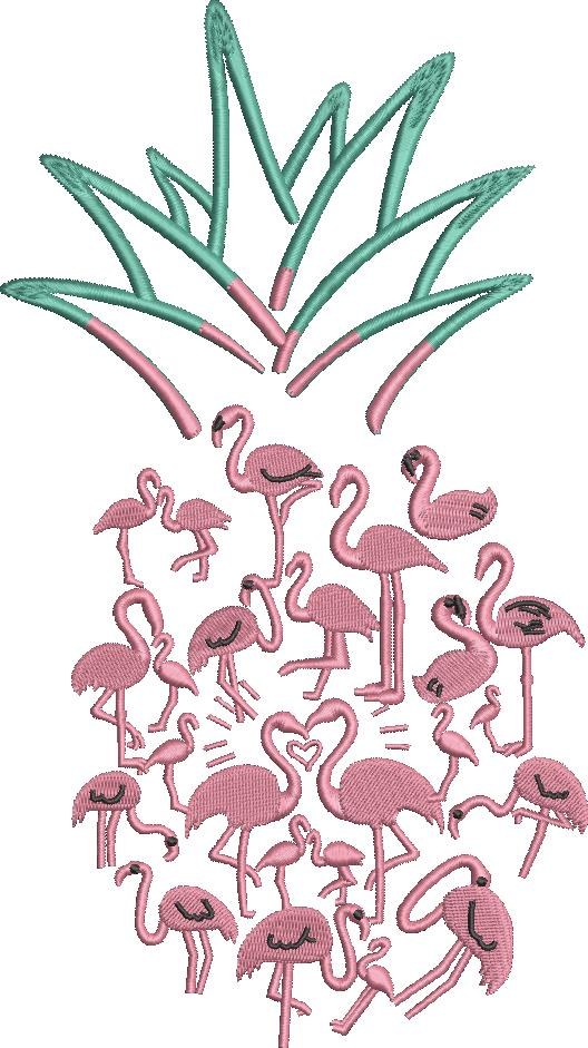 Flamingos Pineapple Summer Art Flamingos Pineapple Summer Art