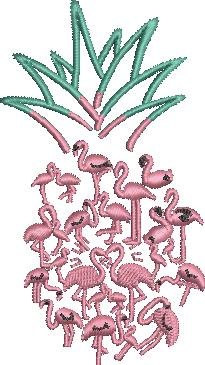 Flamingos Pineapple Summer Art Flamingos Pineapple Summer Art