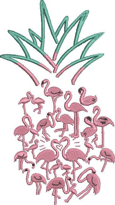 Flamingos Pineapple Summer Art Flamingos Pineapple Summer Art