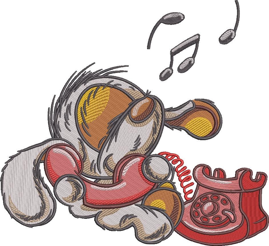 Bunny Teddy On Phone Bunny Teddy On Phone