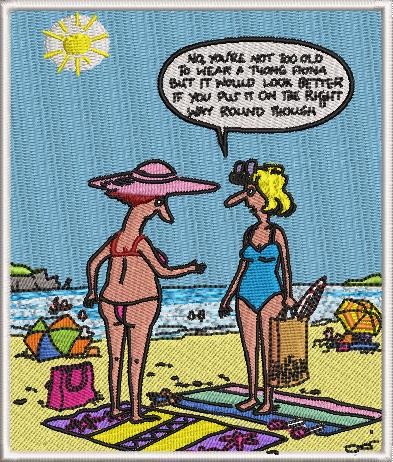 Funny Old Women At The Beach Funny Old Women At The Beach