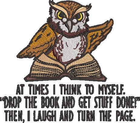Book Owl Relatable Reading Quote Book Owl Relatable Reading Quote