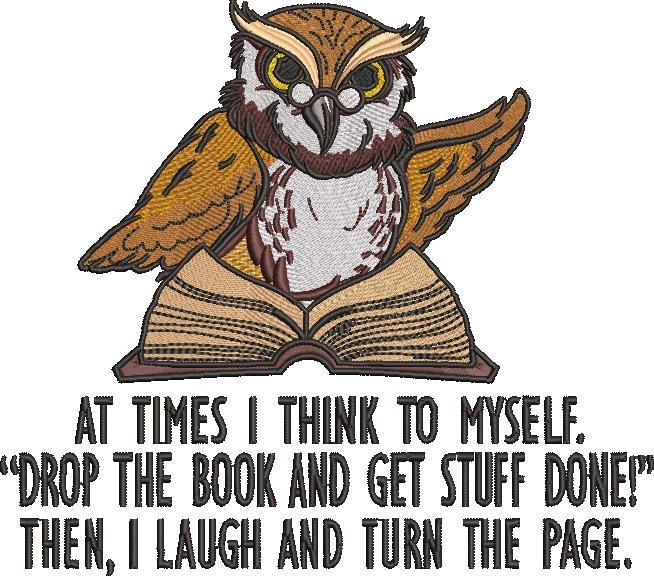 Book Owl Relatable Reading Quote Book Owl Relatable Reading Quote