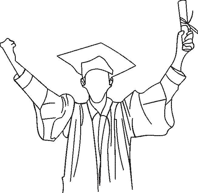 Graduation Line Art Graduation Line Art