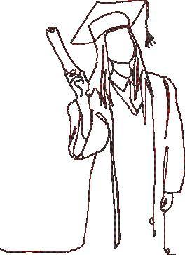 Girl Graduate Line Art Girl Graduate Line Art