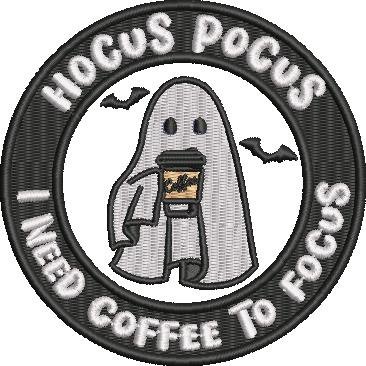 Hocus Pocus I Need Coffee To Focus - ITH Coaster Hocus Pocus I Need Coffee To Focus - ITH Coaster