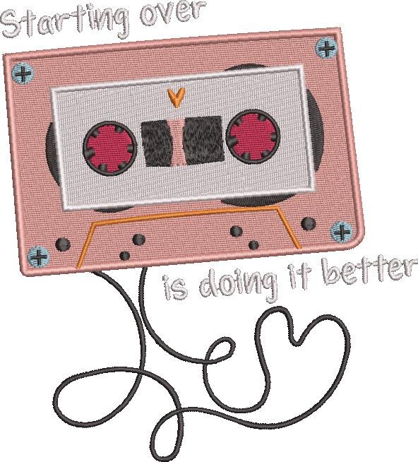 Starting Over Is Doing It Better Cassette Starting Over Is Doing It Better Cassette