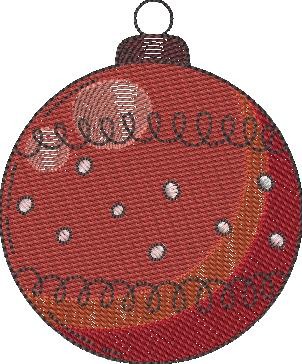 Crimson Christmas Adornment