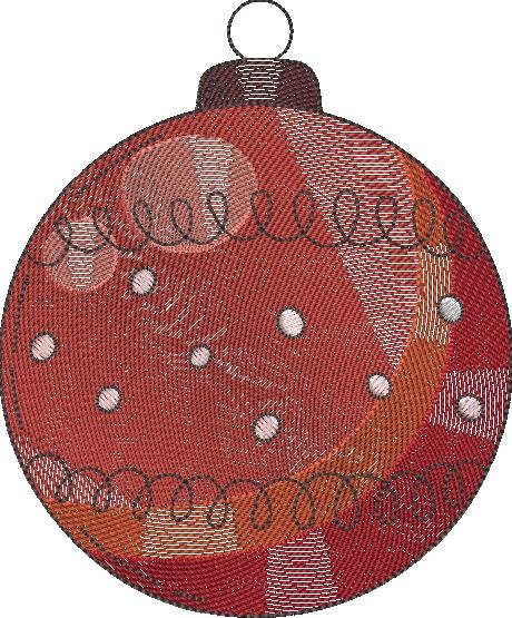 Crimson Christmas Adornment