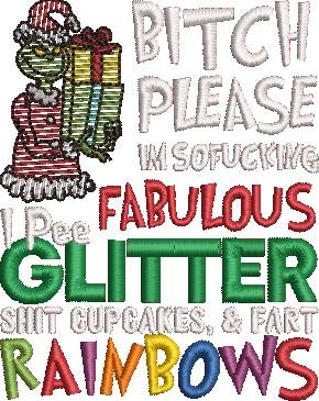 Fabulous Glitter Christmas Thief Quote Fabulous Glitter Christmas Thief Quote