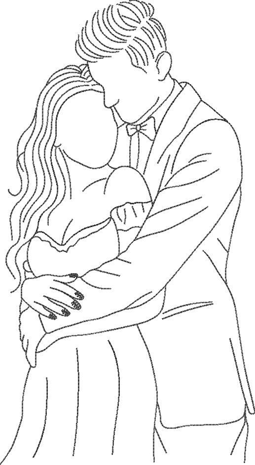 Couple In Love Line Art Couple In Love Line Art