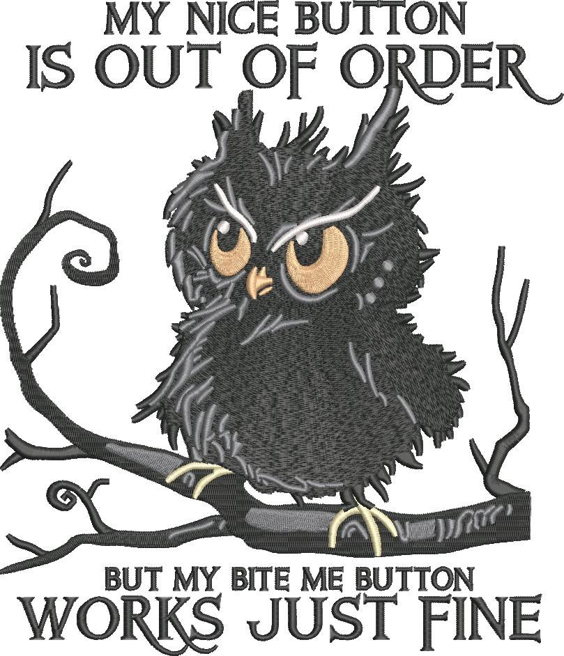 My Nice Button Owl Quote My Nice Button Owl Quote