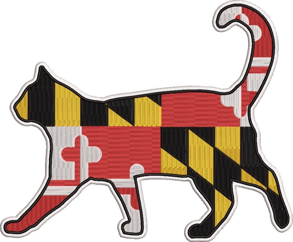Maryland Flag Cat Maryland Flag Cat