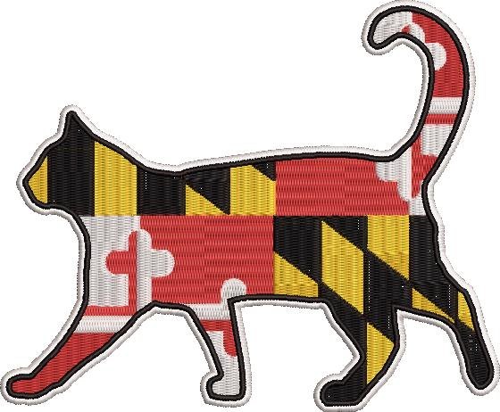 Maryland Flag Cat Maryland Flag Cat