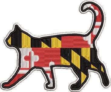 Maryland Flag Cat Maryland Flag Cat