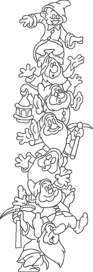Seven Dwarfs Line Art Seven Dwarfs Line Art